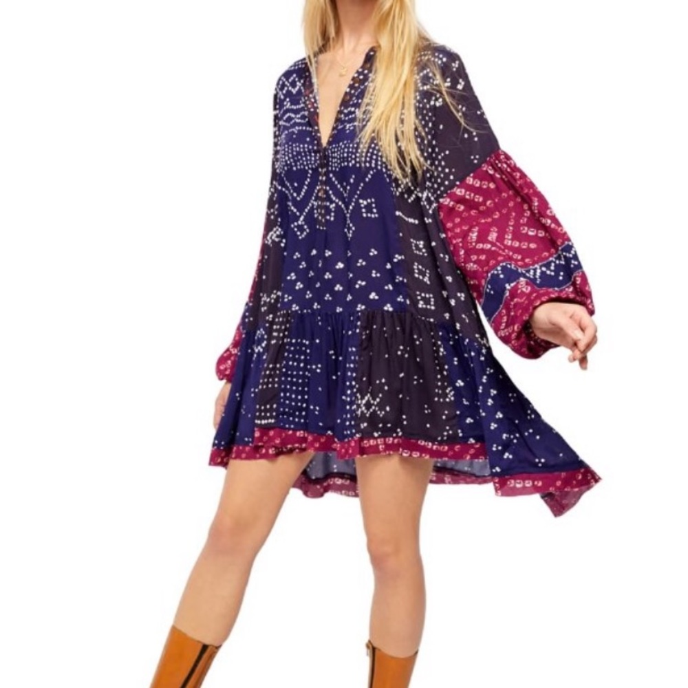 FREE PEOPLE SHIBORI TUNIC